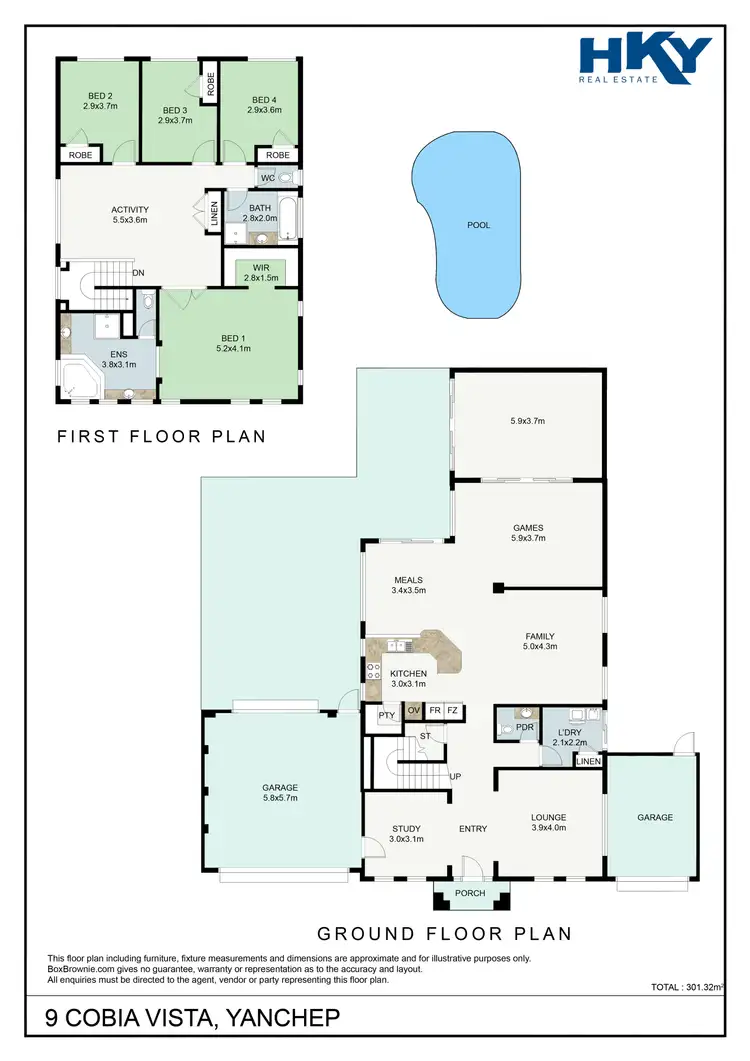 Floorplan of Homely house listing, 9 Cobia Vista, Yanchep WA 6035