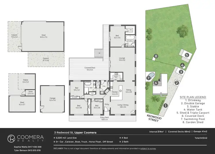 Floorplan of Homely rural property listing, 3 Redwood Street, Upper Coomera QLD 4209