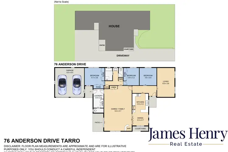 Floorplan of Homely house listing, 76 Anderson Drive, Tarro NSW 2322