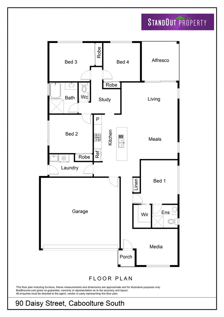 Floorplan of Homely house listing, 90 Daisy Street, Caboolture South QLD 4510