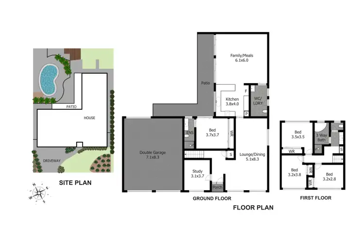 Floorplan of Homely house listing, 3 Briery Place, Cranebrook NSW 2749