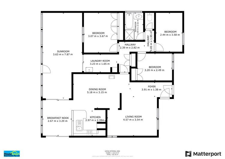 Floorplan of Homely house listing, 5 Hurrey Place, Beechboro WA 6063