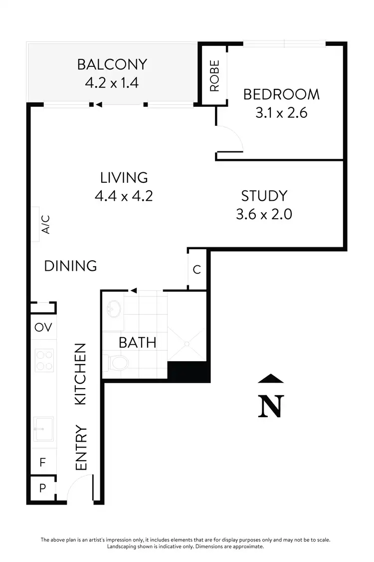 Floorplan of Homely apartment listing, 1422/40 Hall Street, Moonee Ponds VIC 3039