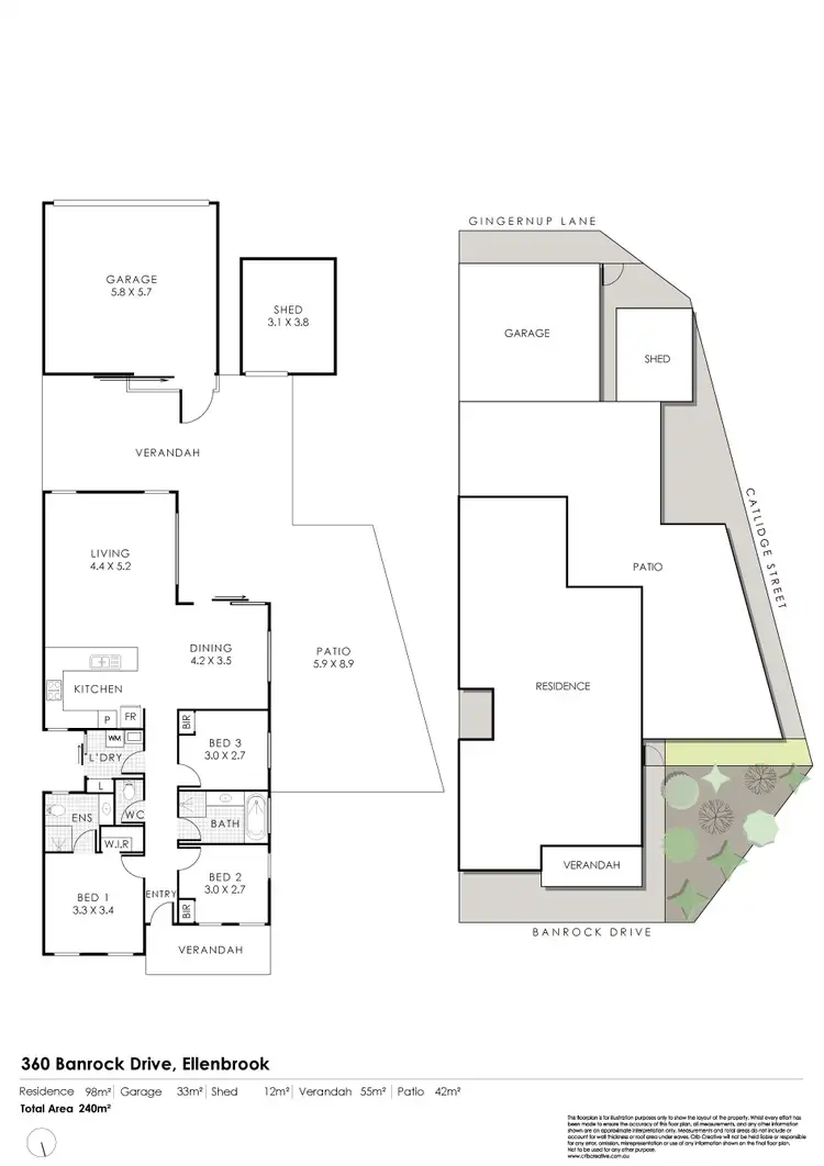 Floorplan of Homely house listing, 360 Banrock Drive, Ellenbrook WA 6069