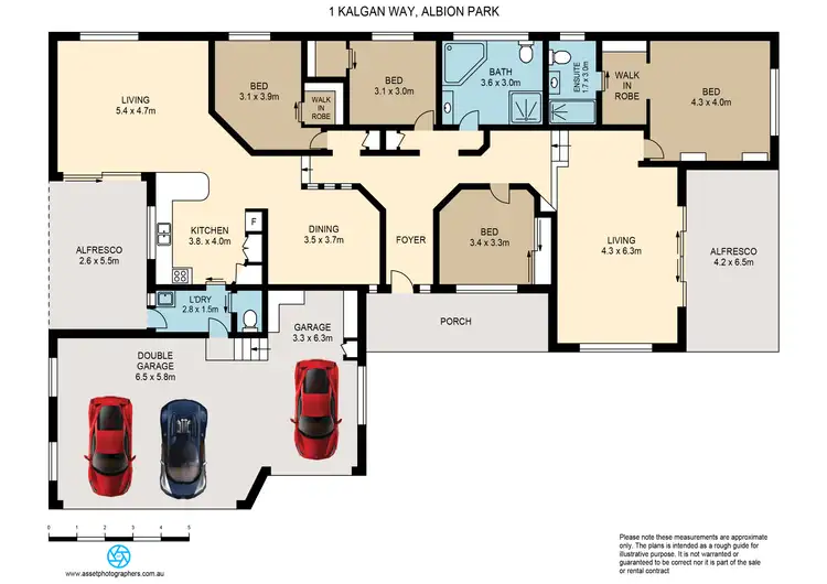 Floorplan of Homely house listing, 1 Kalgan Way, Albion Park NSW 2527