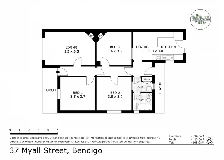 Floorplan of Homely house listing, 37 Myall Street, Bendigo VIC 3550