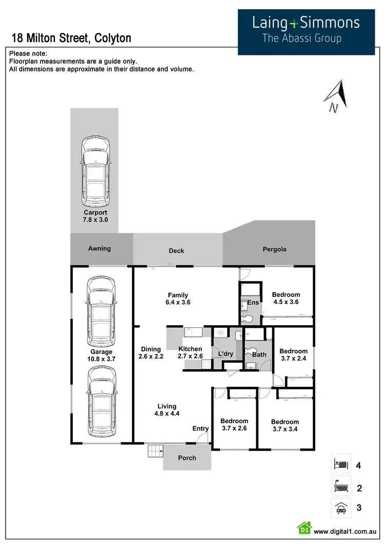 Floorplan of Homely house listing, 18 Milton Street, Colyton NSW 2760