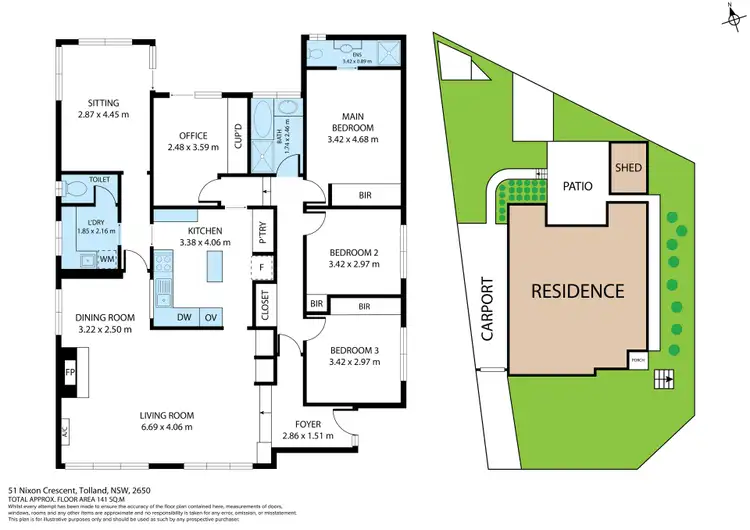 Floorplan of Homely house listing, 51 Nixon Crescent, Tolland NSW 2650