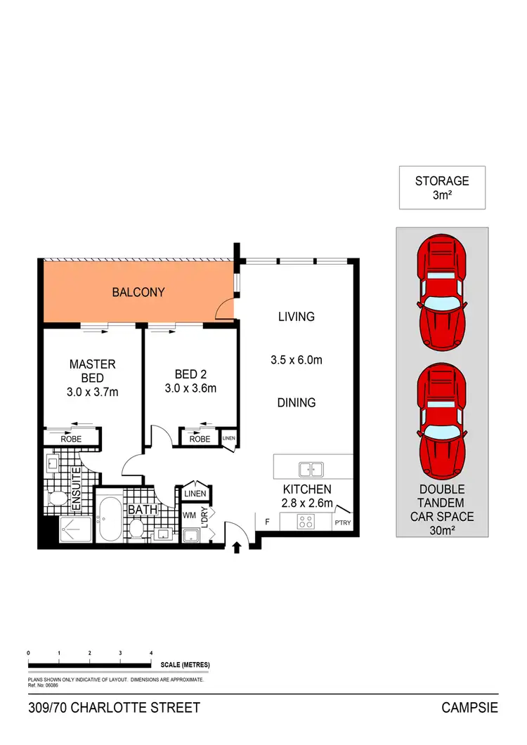 Floorplan of Homely apartment listing, 309/70 Charlotte Street, Campsie NSW 2194