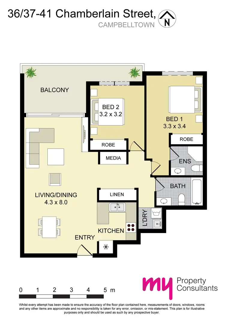 Floorplan of Homely apartment listing, 36/39 Chamberlain Street, Campbelltown NSW 2560