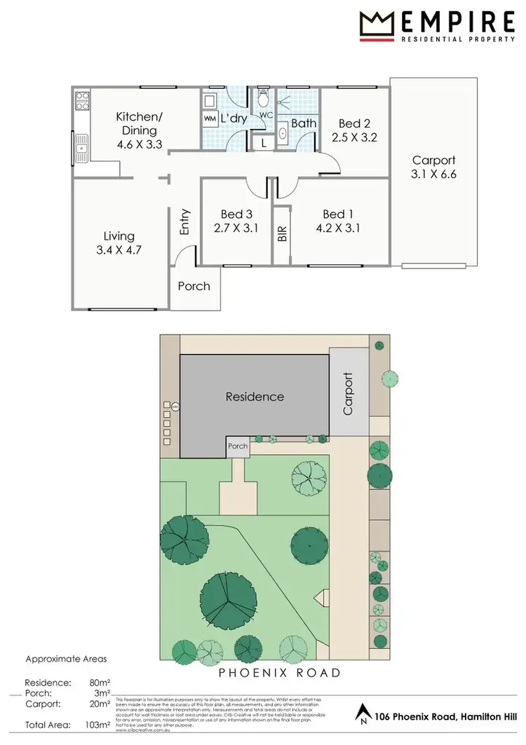 Floorplan of Homely house listing, 106 Phoenix Road, Hamilton Hill WA 6163