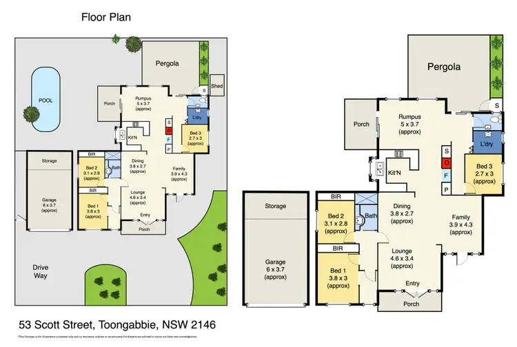 Floorplan of Homely house listing, 53 Scott Street, Toongabbie NSW 2146
