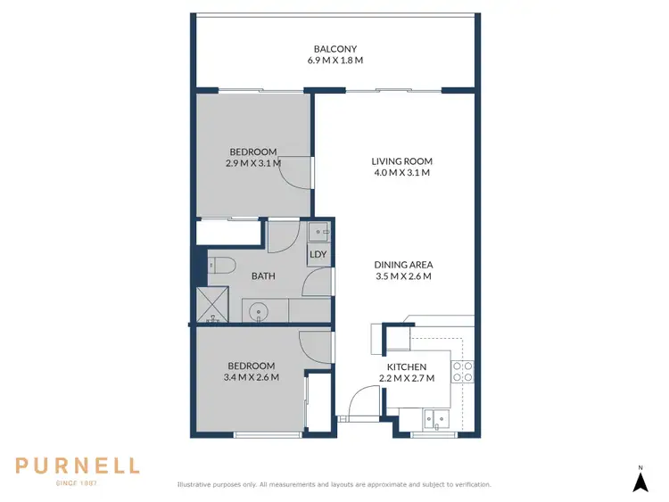 Floorplan of Homely apartment listing, 214/10 Currie Crescent, Griffith ACT 2603
