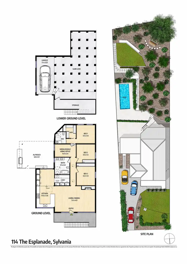Floorplan of Homely house listing, 114 The Esplanade, Sylvania NSW 2224