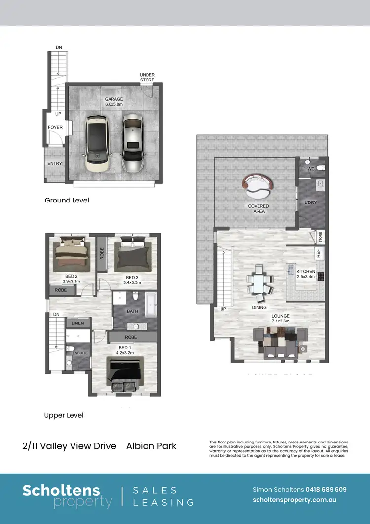 Floorplan of Homely townhouse listing, 2/11 Valley View Crescent, Albion Park NSW 2527