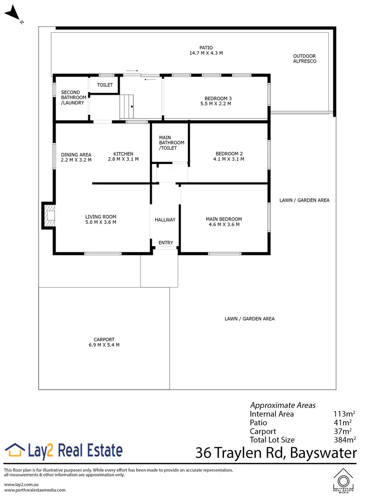 Floorplan of Homely house listing, 36 Traylen Road, Bayswater WA 6053