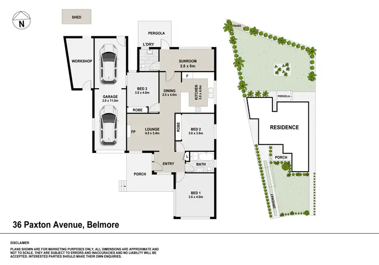 Floorplan of Homely house listing, 36 Paxton Avenue, Belmore NSW 2192