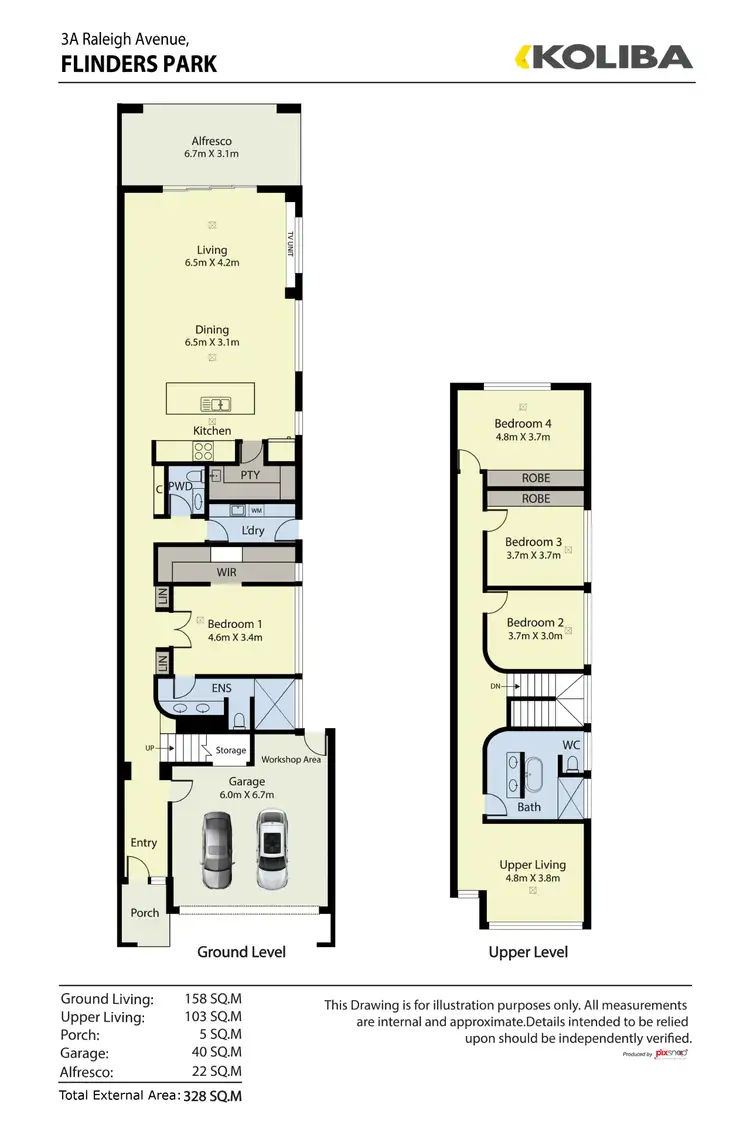 Floorplan of Homely house listing, 3A Raleigh Avenue, Flinders Park SA 5025