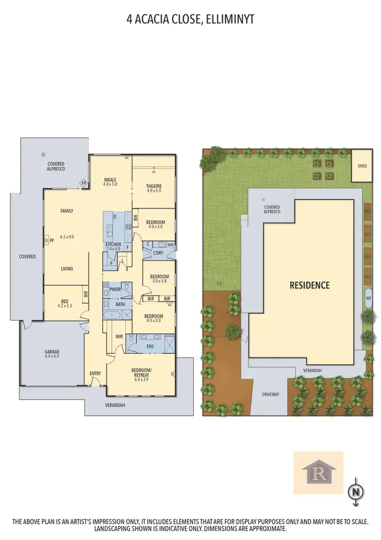 Floorplan of Homely house listing, 4 Acacia Close, Elliminyt VIC 3250
