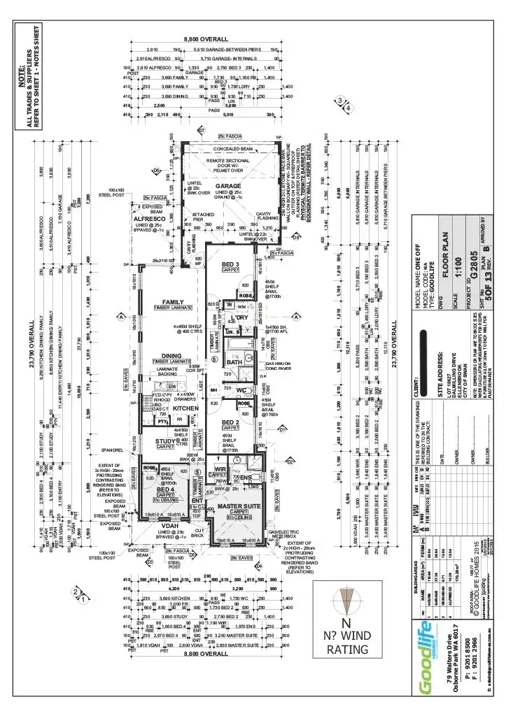Floorplan of Homely house listing, 223 Dalmilling Drive, Ellenbrook WA 6069