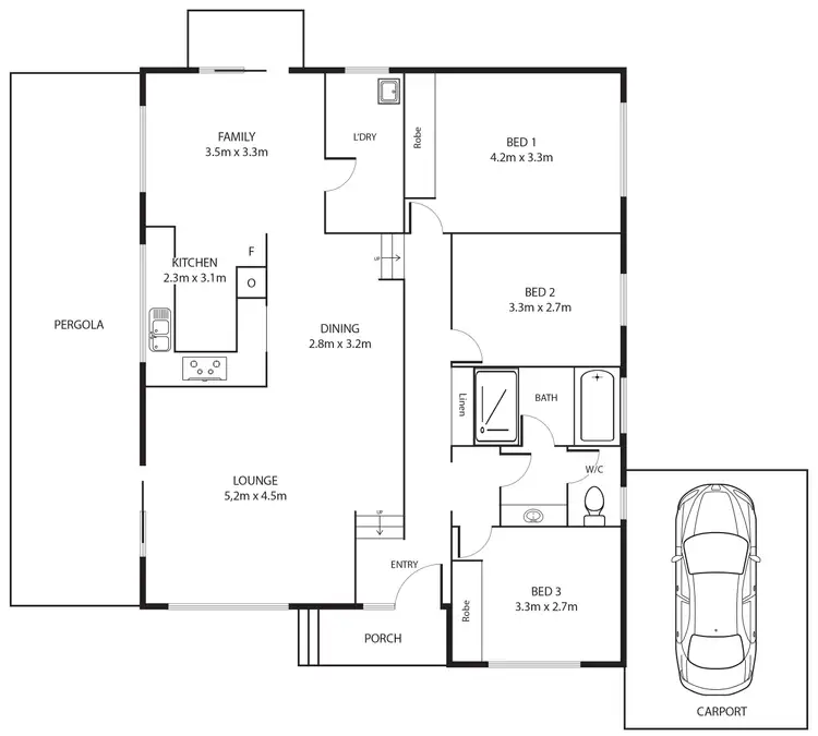 Floorplan of Homely house listing, 15 Wedgwood Close, Chisholm ACT 2905