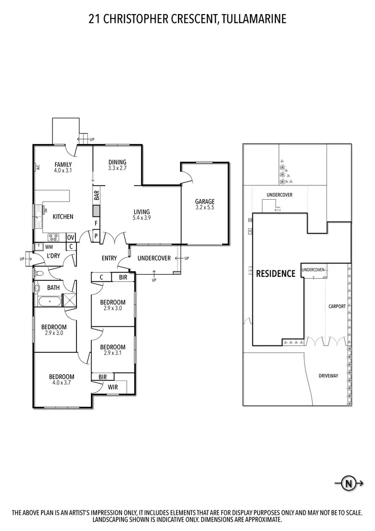 Floorplan of Homely house listing, 21 Christopher Crescent, Tullamarine VIC 3043