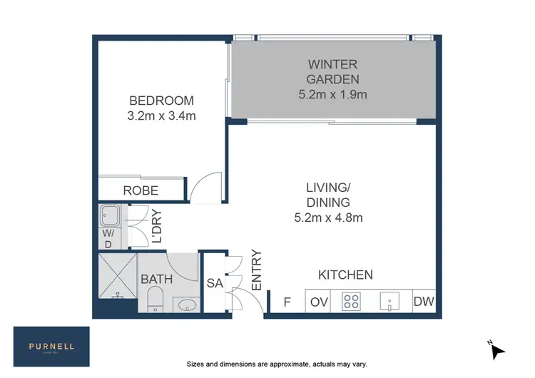 Floorplan of Homely apartment listing, 425/2 Anzac Park, Campbell ACT 2612