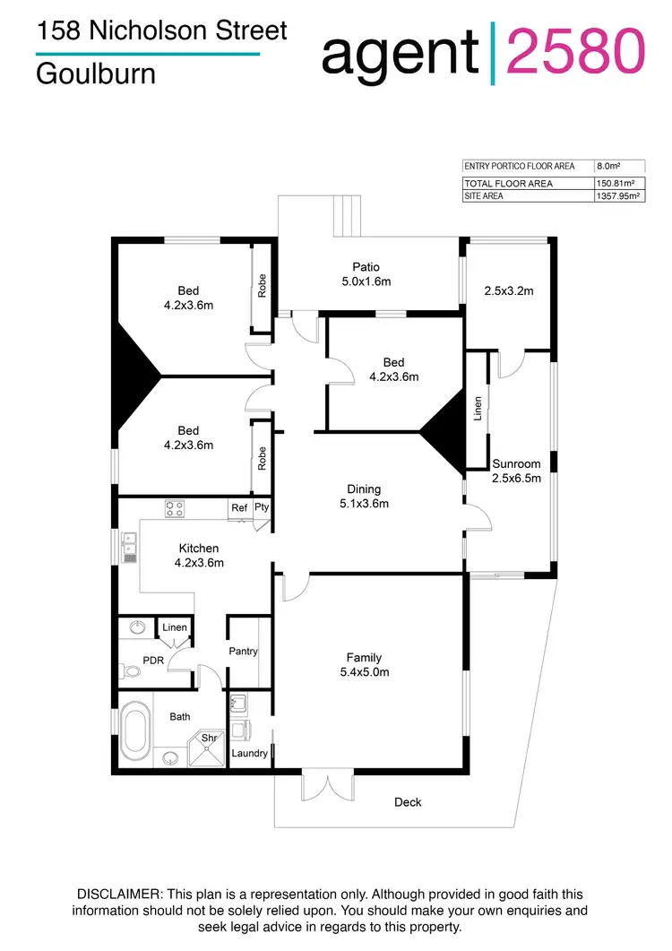 Floorplan of Homely house listing, 158 Nicholson Street, Goulburn NSW 2580