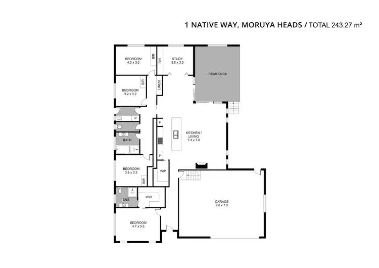 Floorplan of Homely house listing, 1 Native Way, Moruya Heads NSW 2537
