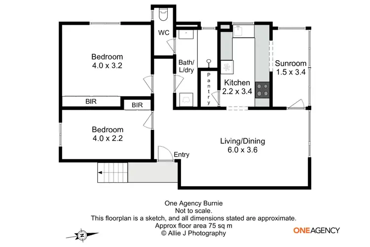 Floorplan of Homely apartment listing, 6/3 Vernon Place, Burnie TAS 7320