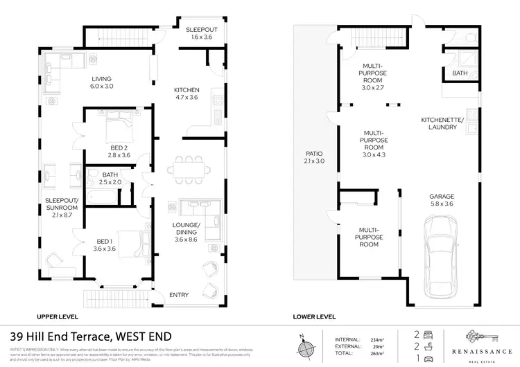 Floorplan of Homely house listing, 39 Hill End Terrace, West End QLD 4101