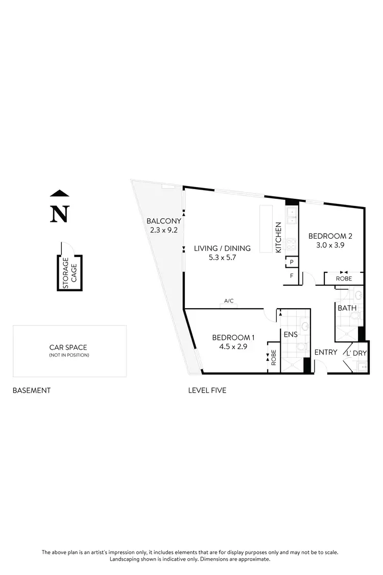 Floorplan of Homely apartment listing, 501/525 Mt Alexander Road, Moonee Ponds VIC 3039