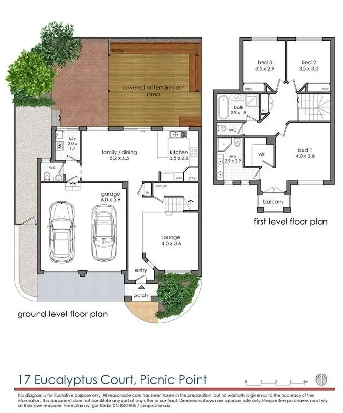 Floorplan of Homely townhouse listing, 17 Eucalyptus Court, Picnic Point NSW 2213