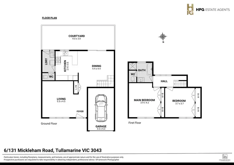 Floorplan of Homely townhouse listing, 6/131 Mickleham Road, Tullamarine VIC 3043