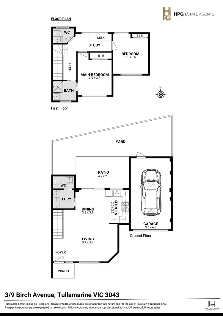 Floorplan of Homely townhouse listing, 3/9 Birch Avenue, Tullamarine VIC 3043