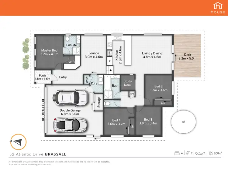 Floorplan of Homely house listing, 52 Atlantic Drive, Brassall QLD 4305