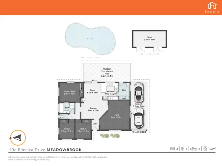 Floorplan of Homely house listing, 106 Edenlea Drive, Meadowbrook QLD 4131