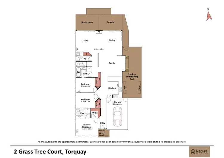 Floorplan of Homely house listing, 2 Grass Tree Court, Torquay VIC 3228