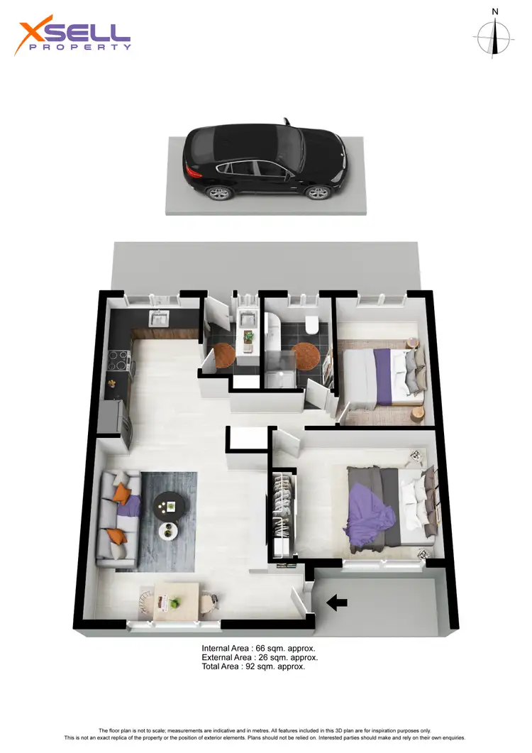 Floorplan of Homely unit listing, 2/14 Somerset Avenue, Clearview SA 5085