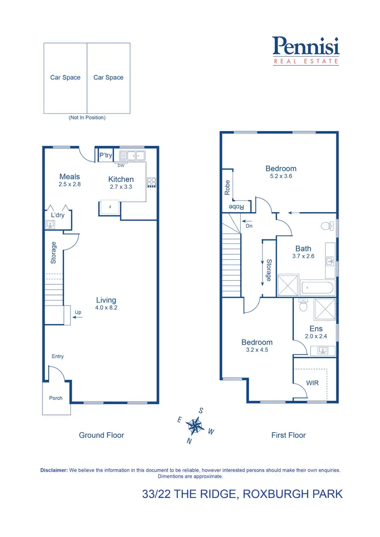 Floorplan of Homely townhouse listing, 33/22 The Ridge, Roxburgh Park VIC 3064