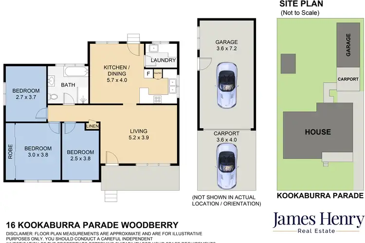 Floorplan of Homely house listing, 16 Kookaburra Parade, Woodberry NSW 2322