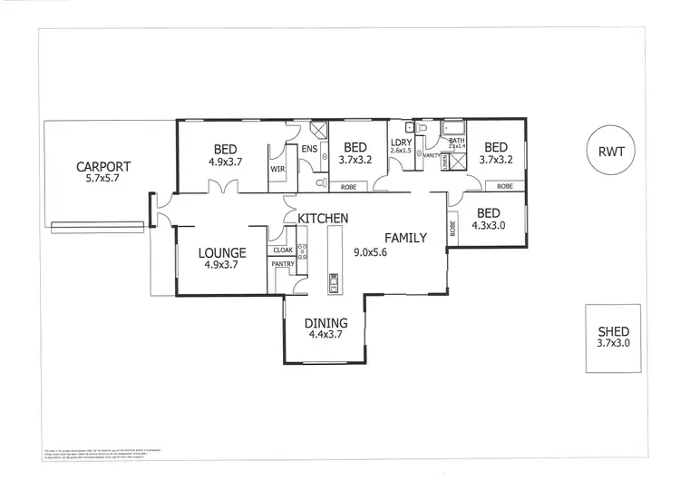 Floorplan of Homely house listing, 8 Richard Court, Murray Bridge SA 5253