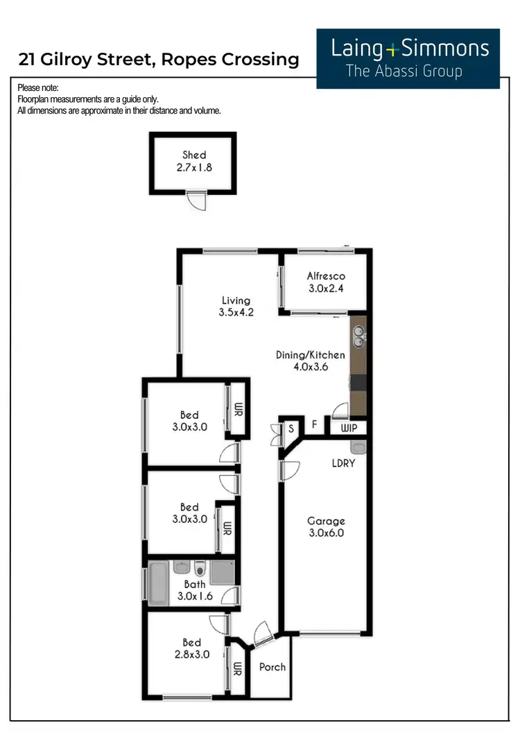 Floorplan of Homely house listing, 21 Gilroy Street, Ropes Crossing NSW 2760