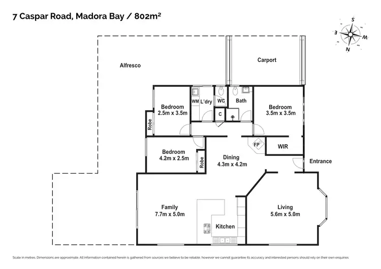 Floorplan of Homely house listing, 7 Caspar Road, Madora Bay WA 6210