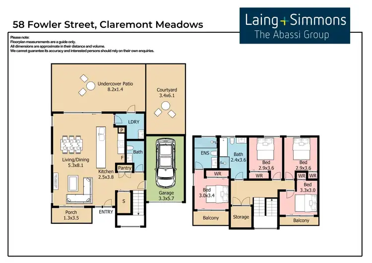 Floorplan of Homely house listing, 58 Fowler Street, Claremont Meadows NSW 2747