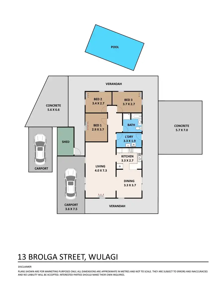 Floorplan of Homely house listing, 13 Brolga Street, Wulagi NT 812