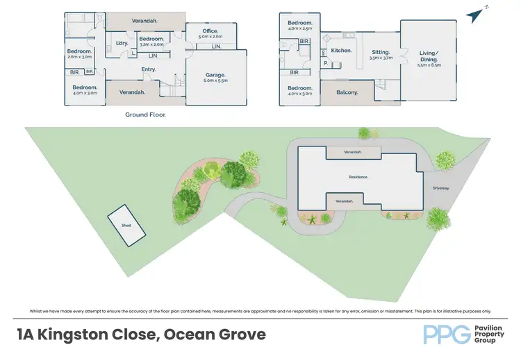 Floorplan of Homely house listing, 1A Kingston Close, Ocean Grove VIC 3226