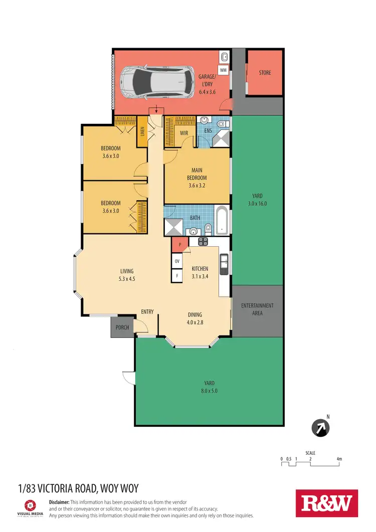 Floorplan of Homely villa listing, 1/83 Victoria Road, Woy Woy NSW 2256