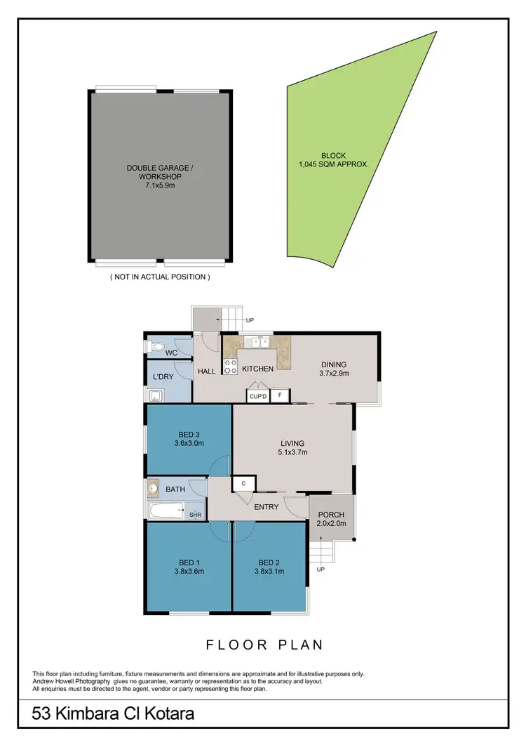 Floorplan of Homely house listing, 53 Kimbarra Close, Kotara NSW 2289