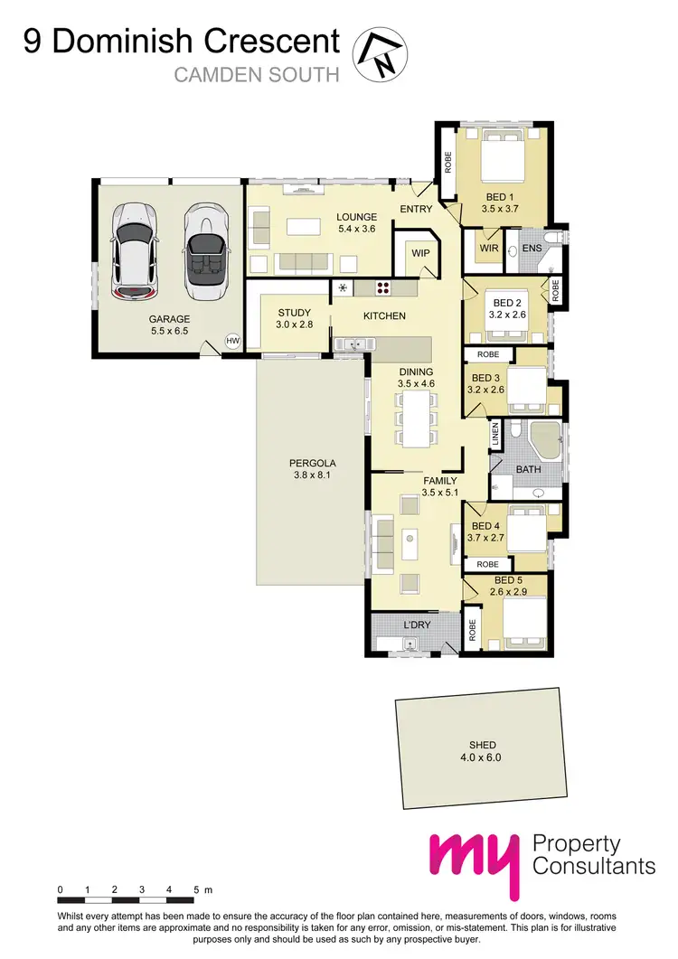 Floorplan of Homely house listing, 9 Dominish Crescent, Camden South NSW 2570